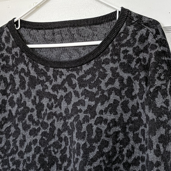 Talula Black and Grey leopard print sweater - Picture 2 of 5